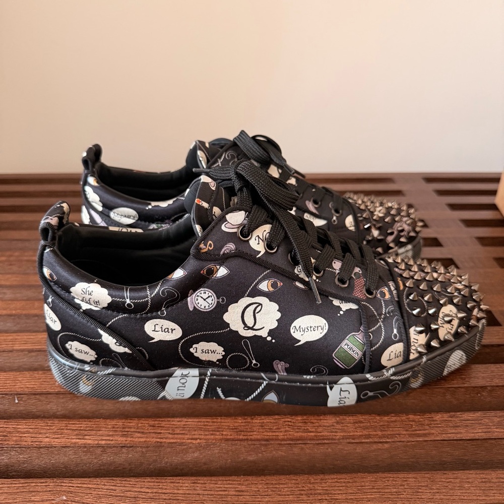 CHRISTIAN LOUBOUTIN - Men's Louis Junior Spikes Flat 43 - Picture 4 of 8